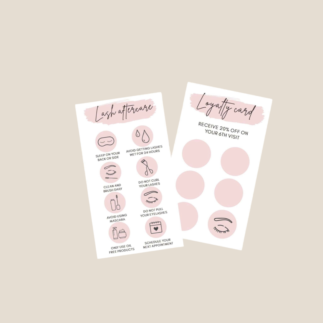 Aftercare and Loyalty Cards (50pack)